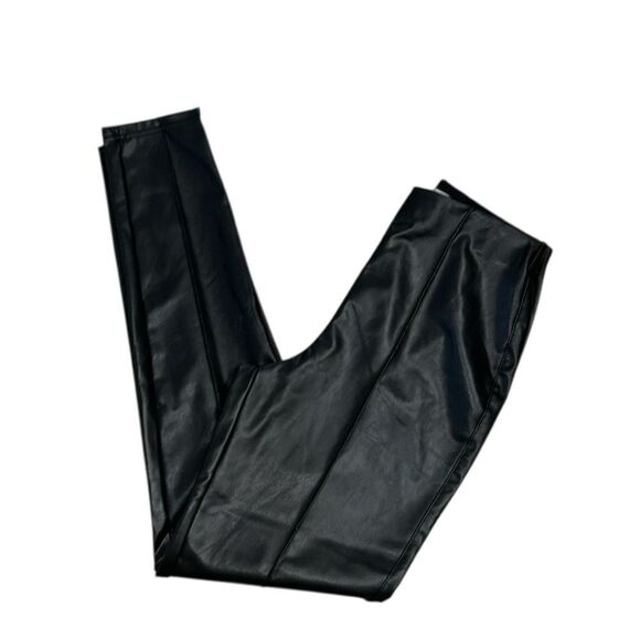 And Now This Black Seam-front Faux Leather
Leggings(Size Medium) - Picture 3 of 6